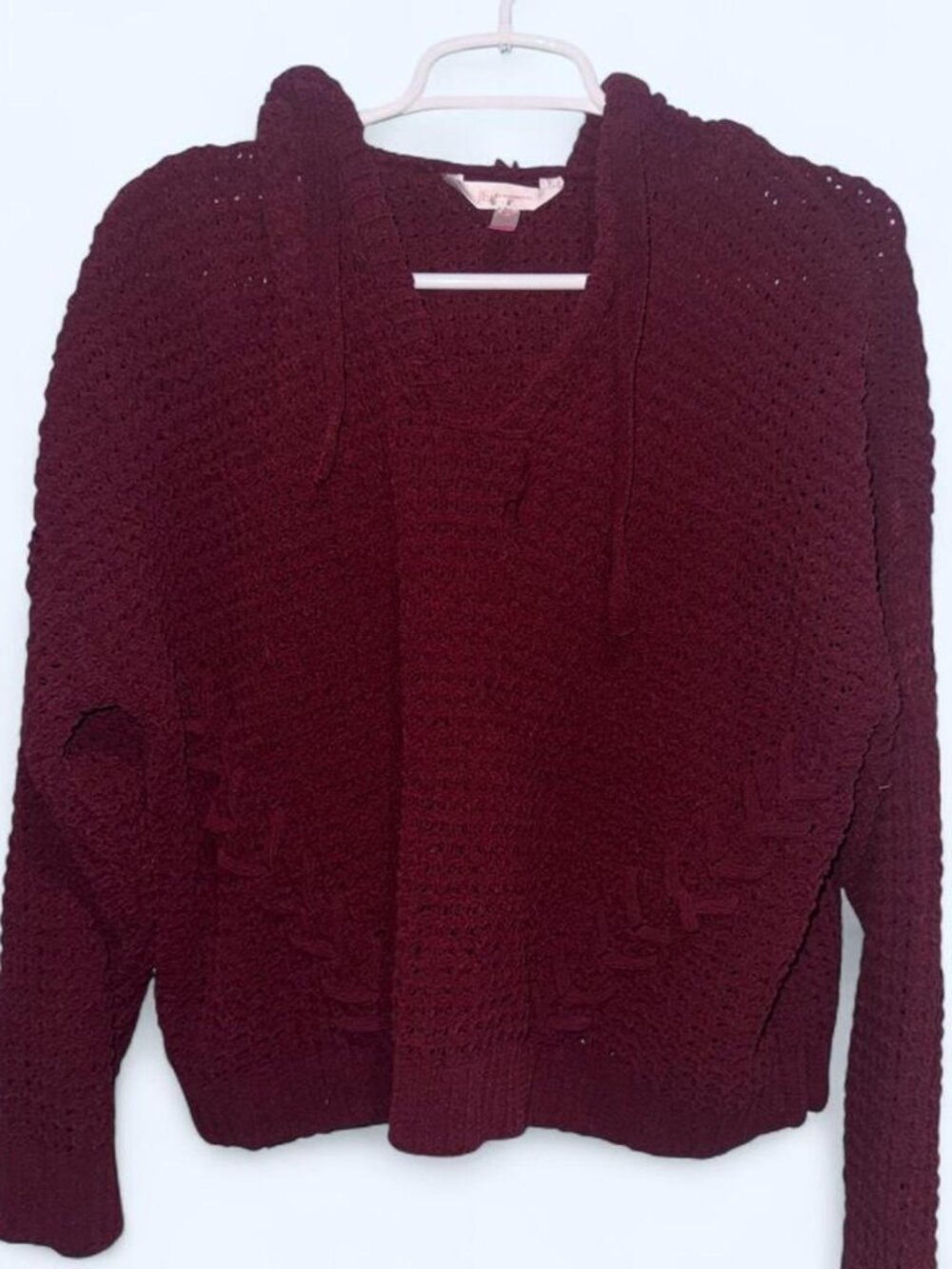Womens No Boundaries Crocheted Hoodie